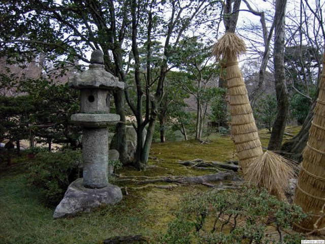 lanterne dans jardin